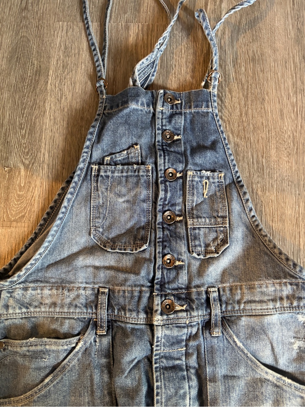 H&M Women's Denim Overalls - Light Blue Wash (Size 4)